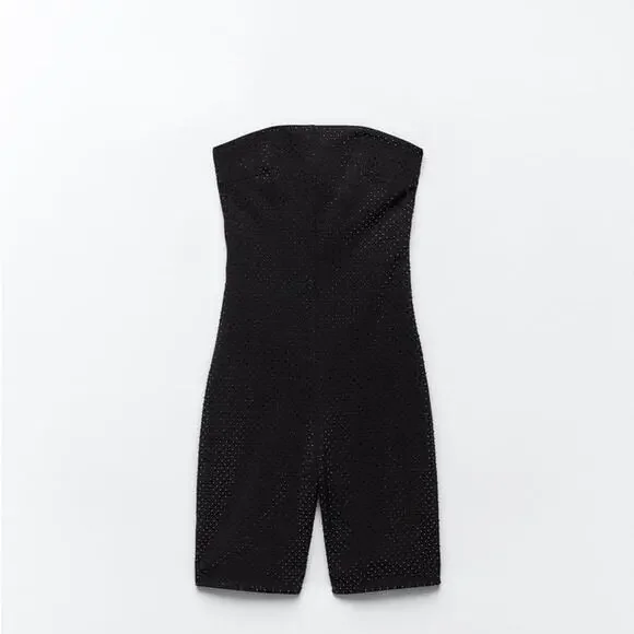 ZARA SHORT SPARKLY JUMPSUIT - Picture 9 of 11